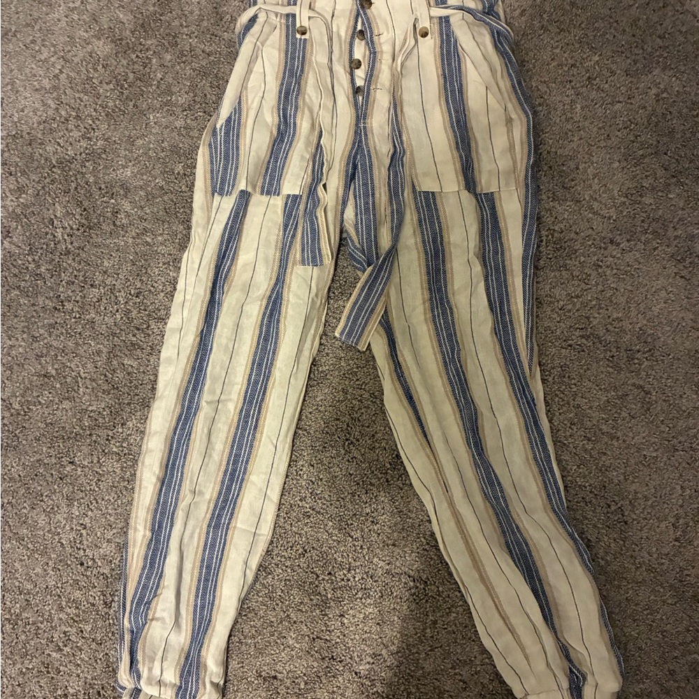 Striped Blue and White Pants